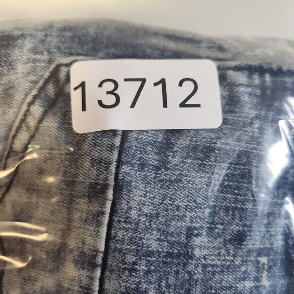 Encrypted Moto Jeans Boy's 16 Acid Wash Blue Denim Pants Stretch Distressed - Picture 15 of 15